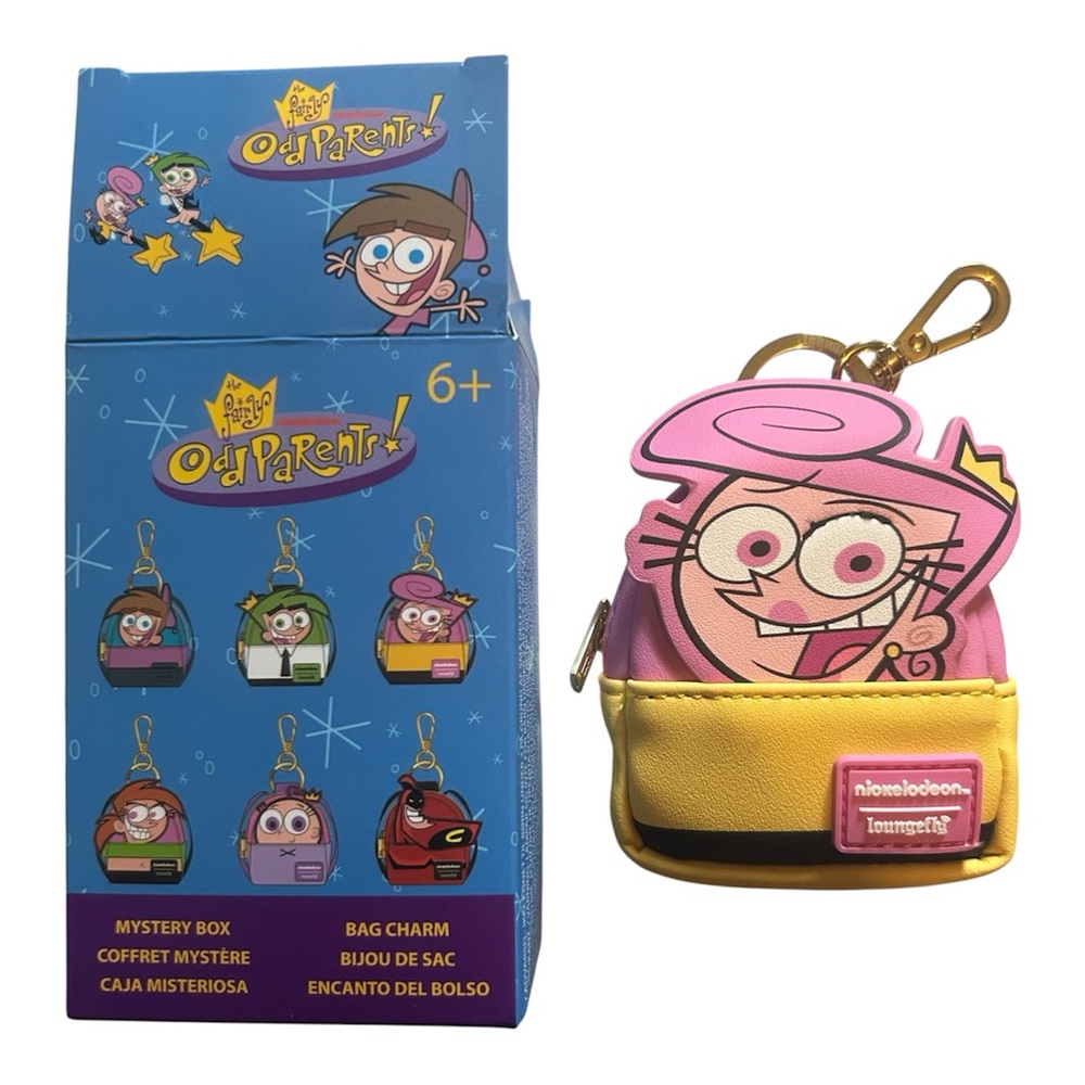 LoungeFly The Fairly OddParents Cosplay Bag Charm Keychain NWT